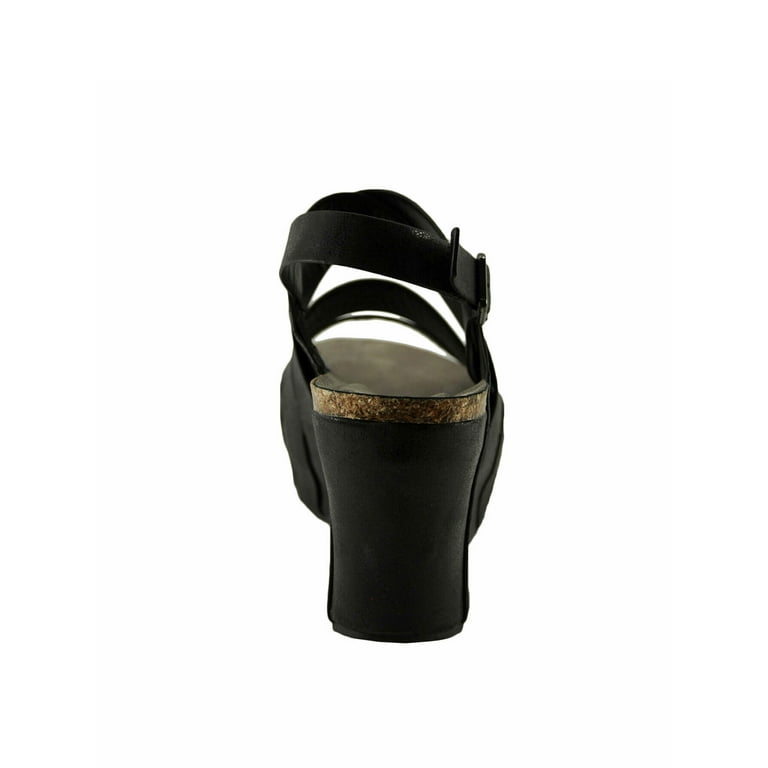 Women's Shoes Pierre Dumas HESTER-19 Strappy Platform Wedge Sandals 22629 BLACK Women's Shoes Pierre Dumas HESTER-19 Strappy Platform Wedge Sandals 22629 BLACK